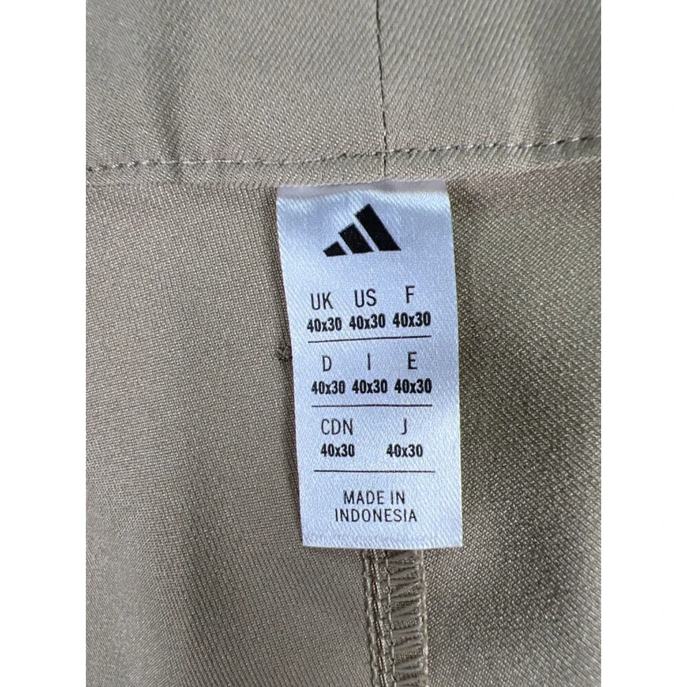 Adidas Men's Tan Adi Advantage Regular Fit Golf Pants - 40x30